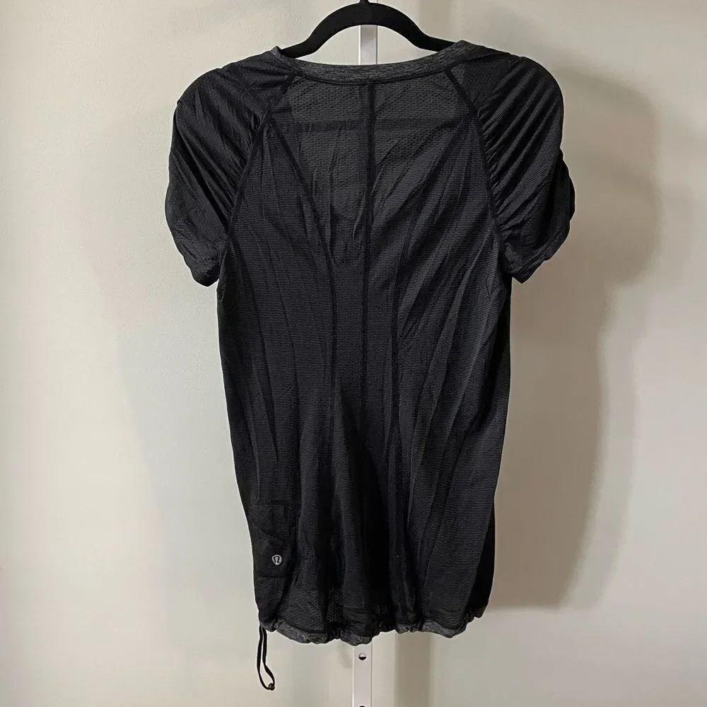 Lululemon Swiftly Short Sleeve Black and Gray